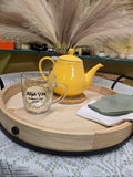 Yellow Ceramic Tea Pot
