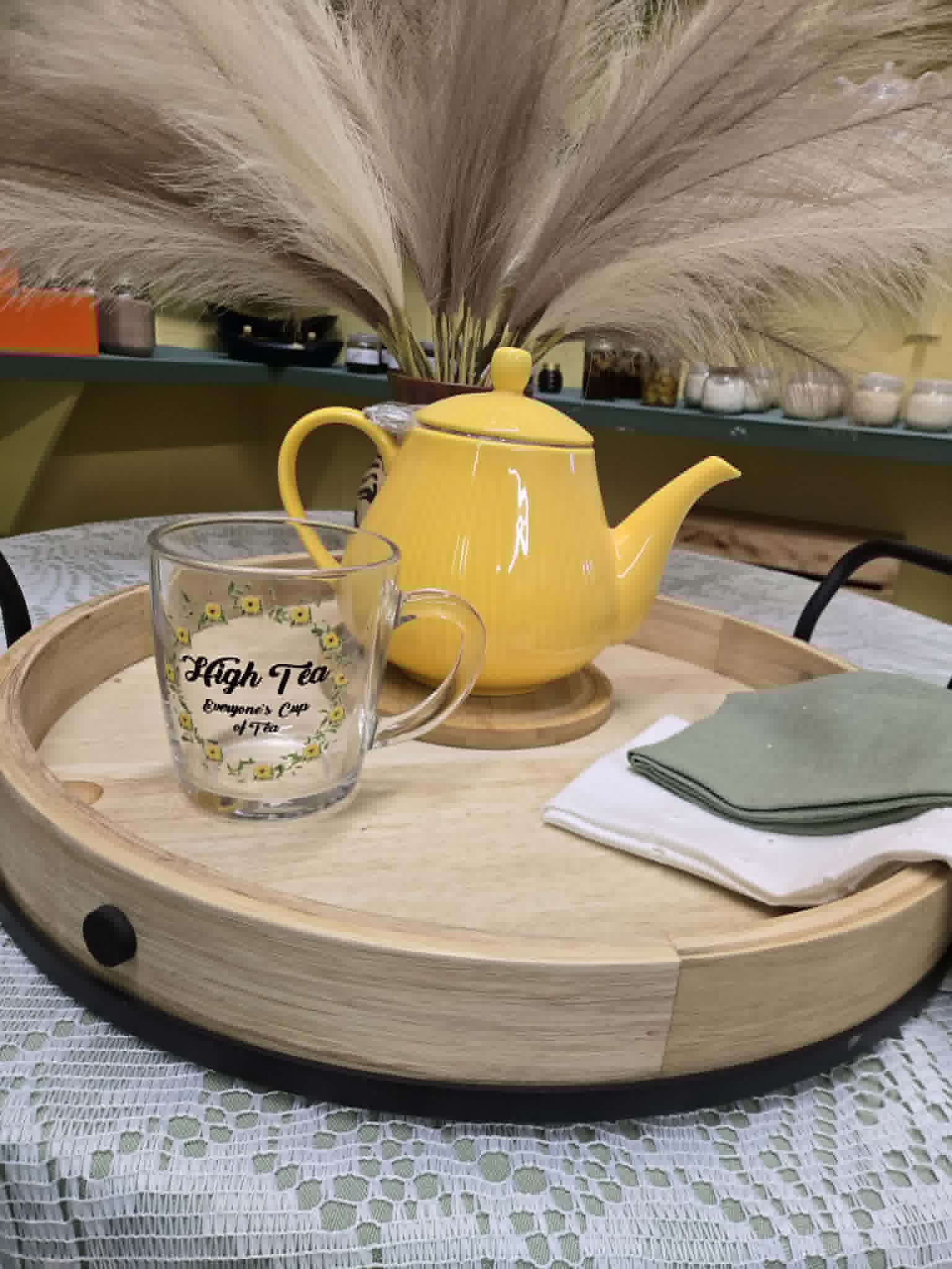 Yellow Ceramic Tea Pot