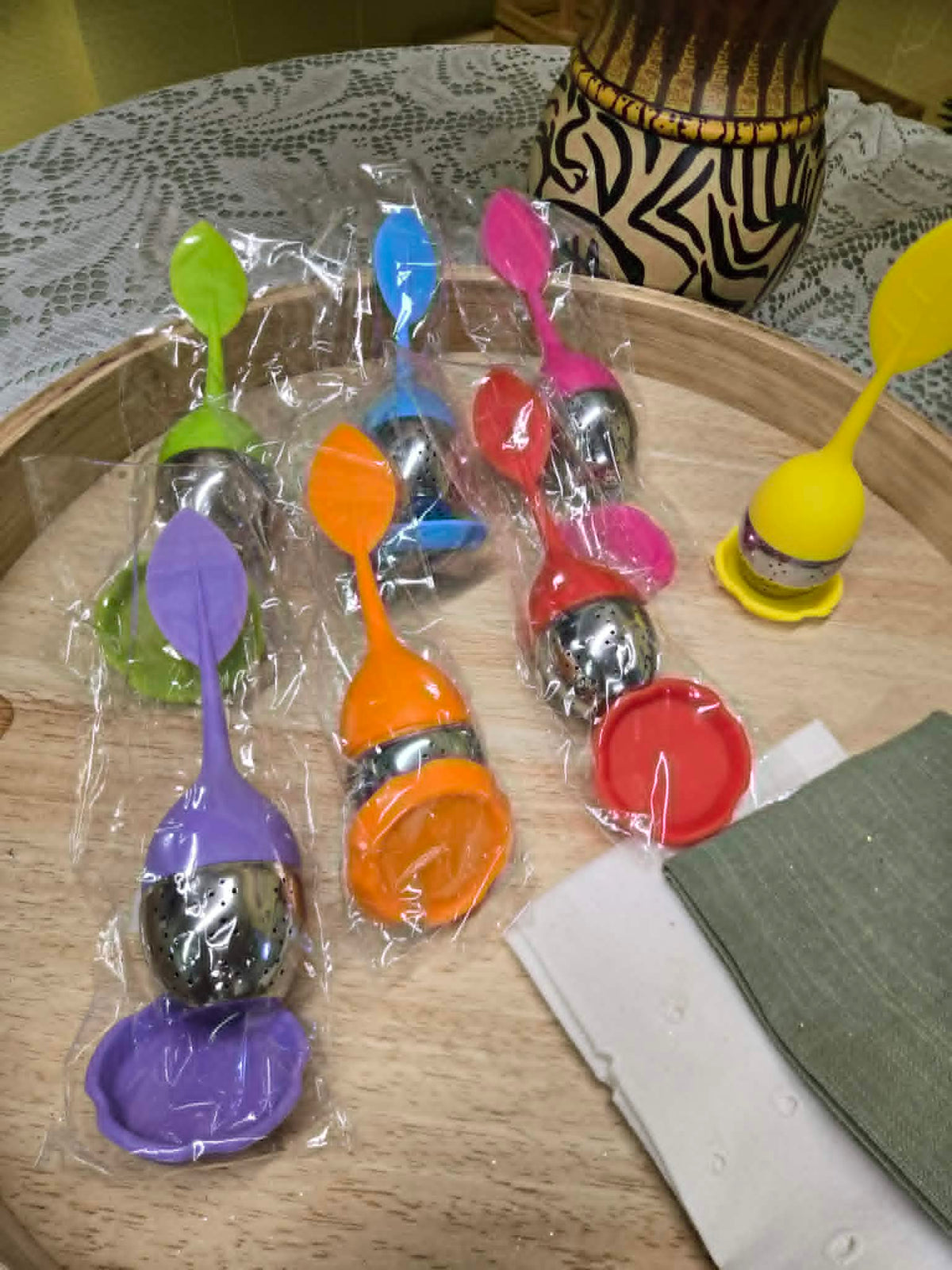 Silicon Feather Tea Strainers